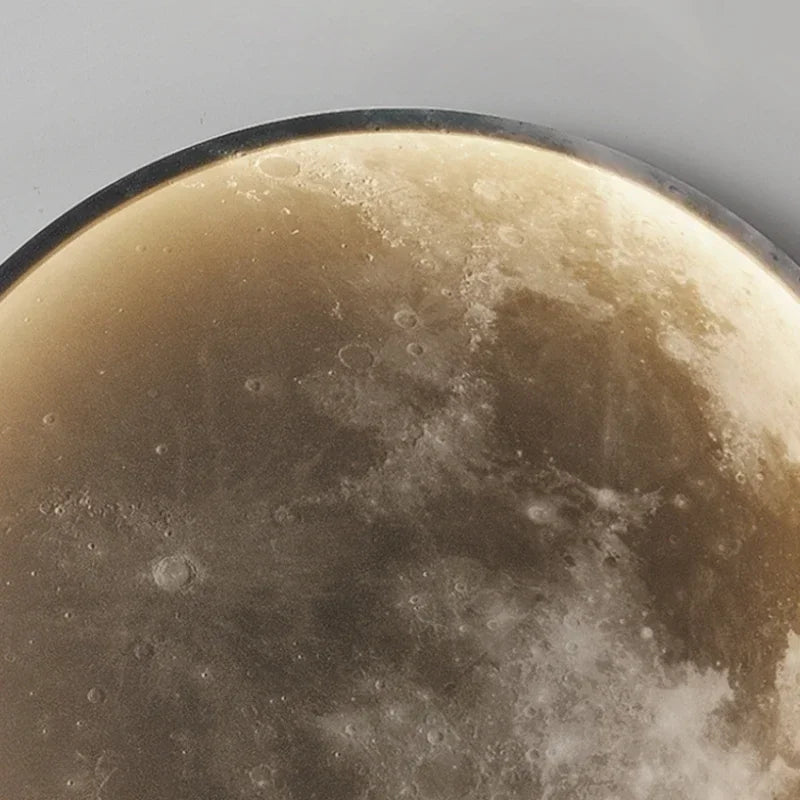 Nordic Lunar Wall Light for Modern Living Room and Bedroom Decor