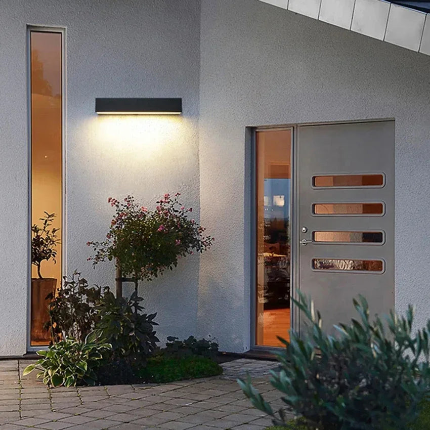 Modern LED Wall Sconce for Exterior Terrace and Villa Lighting