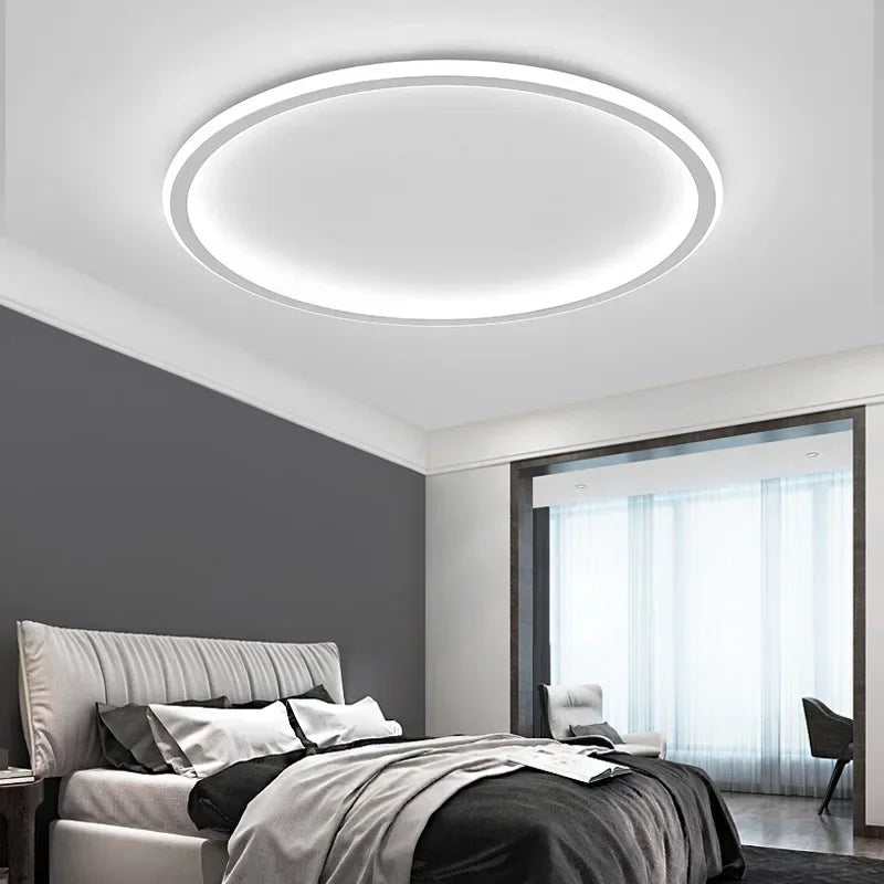 Nordic Minimalist LED Ceiling Light with Remote for Modern Living Spaces
