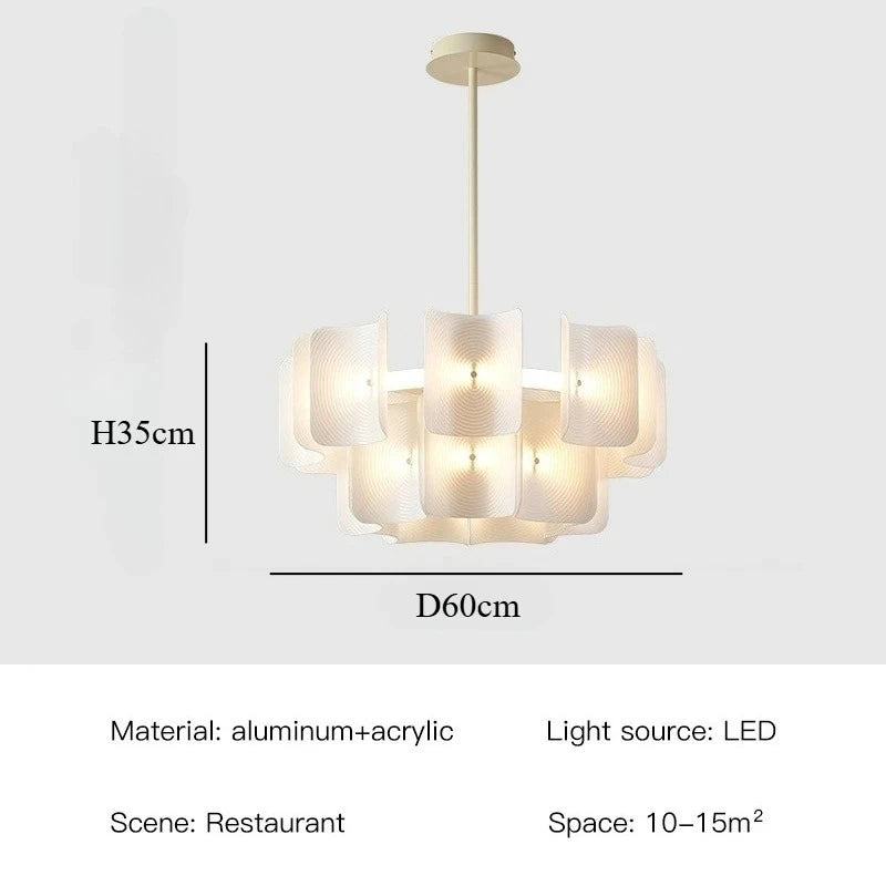 Wabi Sabi Large Chandelier for Modern Dining Rooms and Hotel Lobbies