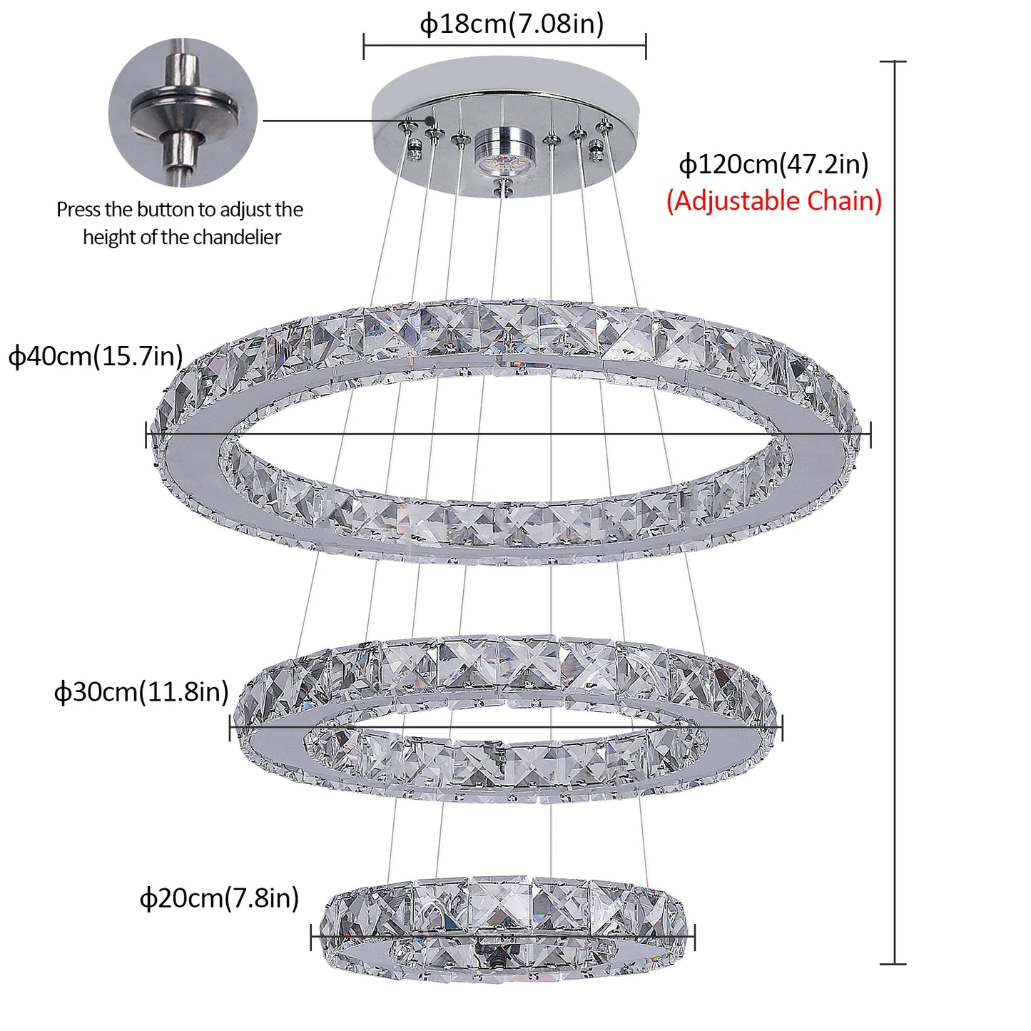 French Luxury Crystal Chandelier for Elegant Living Rooms and Dining Spaces