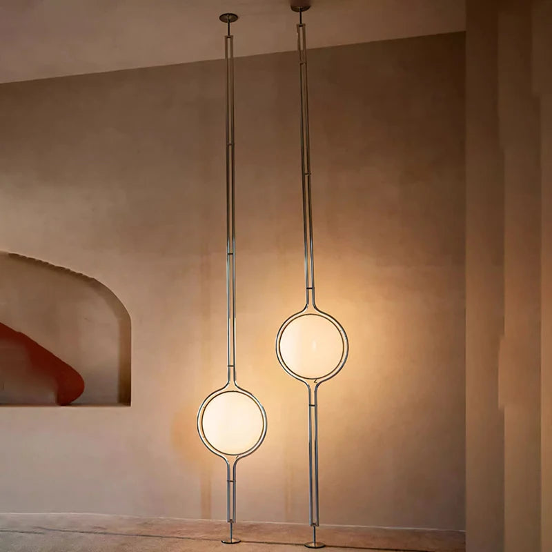 Modern LED Sphere Floor Lamp for Living Rooms and Hotel Suites