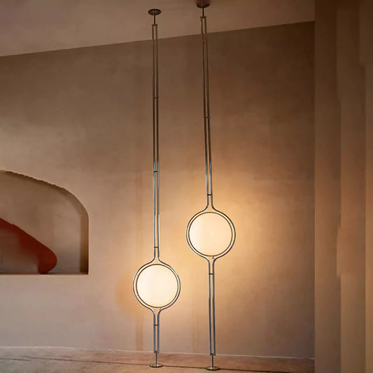Modern LED Sphere Floor Lamp for Living Rooms and Hotel Suites