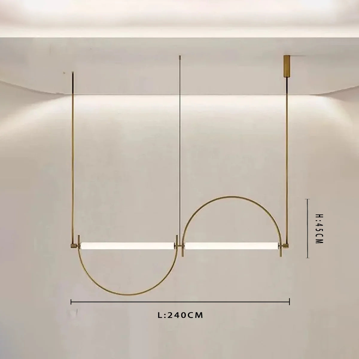 Minimalist LED Pendant Chandelier for Modern Living Rooms and Offices