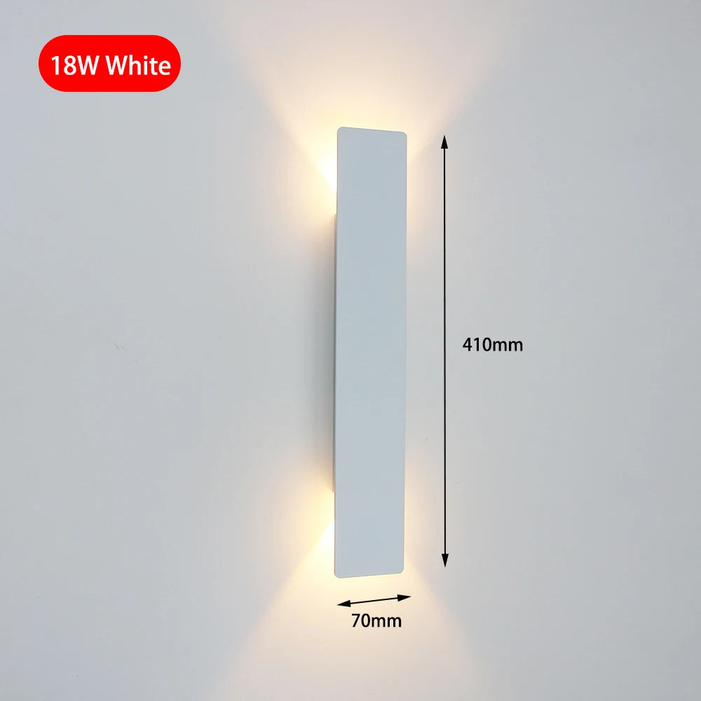 Modern Aluminum Wall Light for Bedrooms Hallways and Contemporary Home Interiors