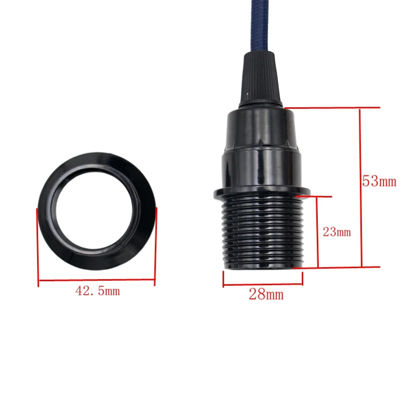 Fabric Braided Pendant Cord with Switch for DIY Lighting Projects