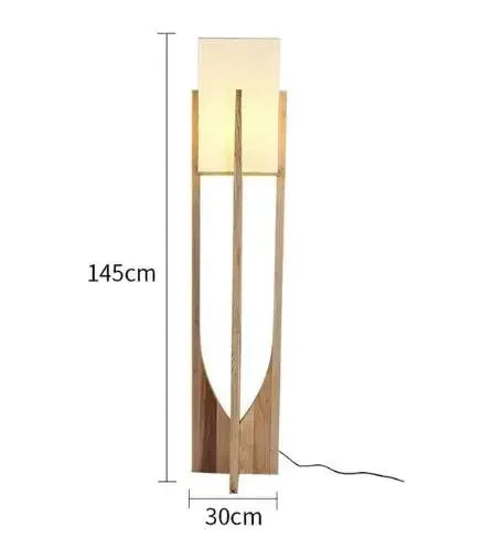 Nordic Wooden Floor Lamp for Modern Living Rooms Hotels and Cafes