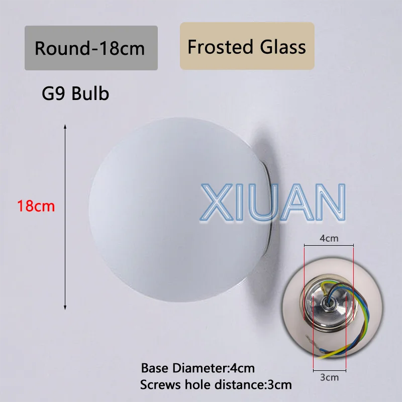 Bauhaus Glass Globe Wall Sconce for Modern Bedrooms and Bathrooms