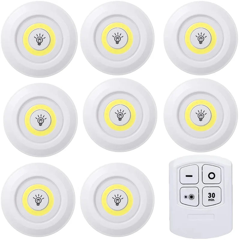 Dimmable LED Under Cabinet Light with Remote for Kitchens and Closets