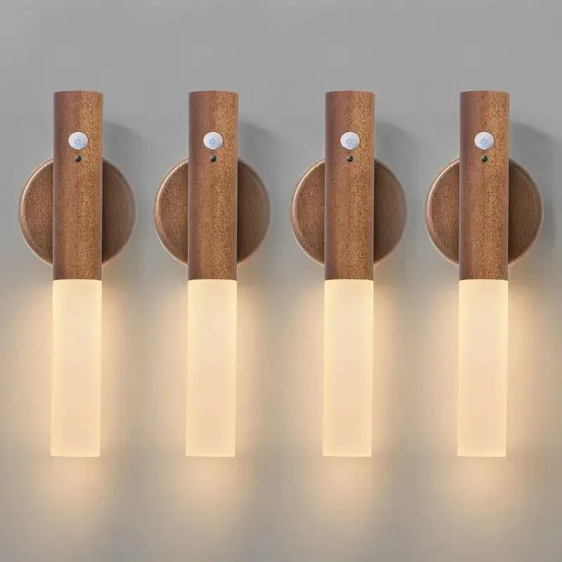 Rechargeable Motion Sensor LED Wall Lamp for Hallways and Modern Home Decor