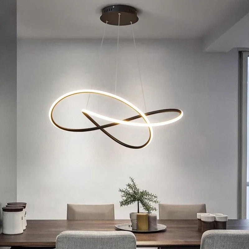 Modern LED Pendant Light for Dining Rooms and Hotel Interiors