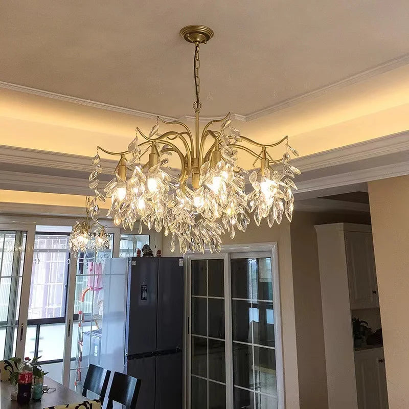 Luxury Crystal Chandelier for Elegant Living Rooms and Dining Spaces
