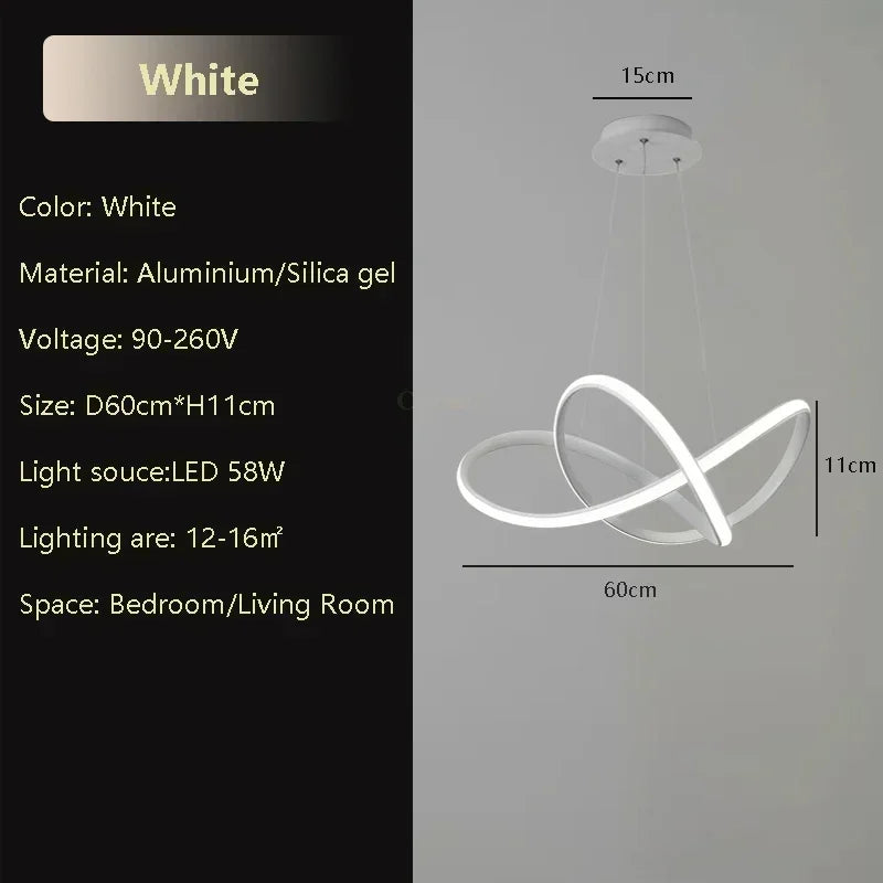Modern LED Pendant Light for Dining Rooms and Hotel Interiors