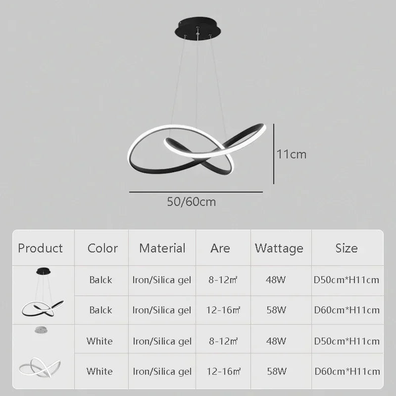 Modern LED Pendant Light for Dining Rooms and Hotel Interiors