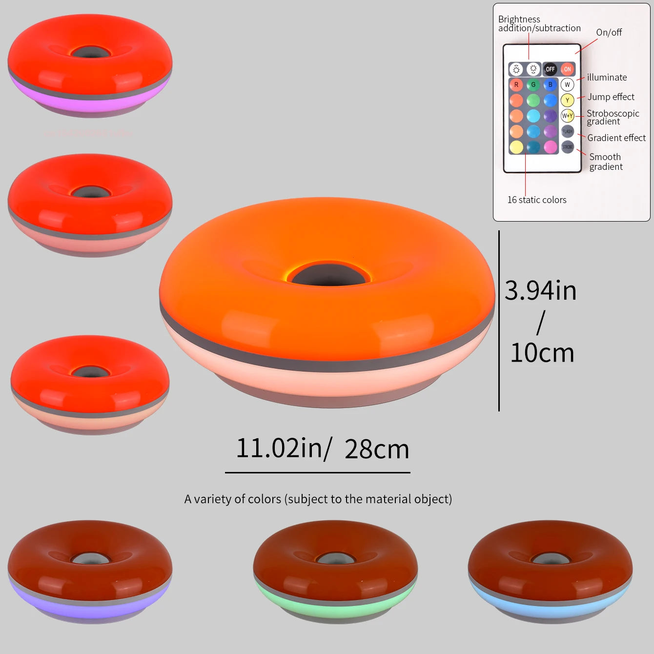 Bauhaus Donut Table Lamp with USB Port for Modern Bedrooms and Cafes
