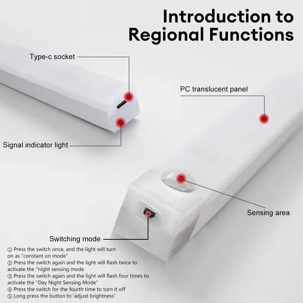 Wireless LED Motion Sensor Light for Under Cabinet and Closet Lighting