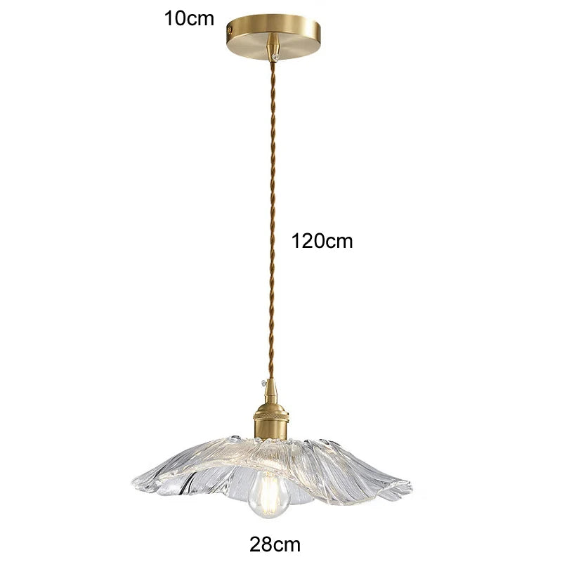 Floral Glass Pendant Light for Modern Dining Rooms and Cafes