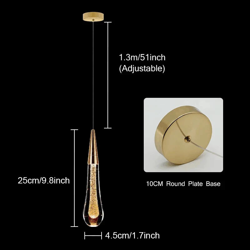 Modern Crystal Pendant Light for Elegant Dining and Living Spaces