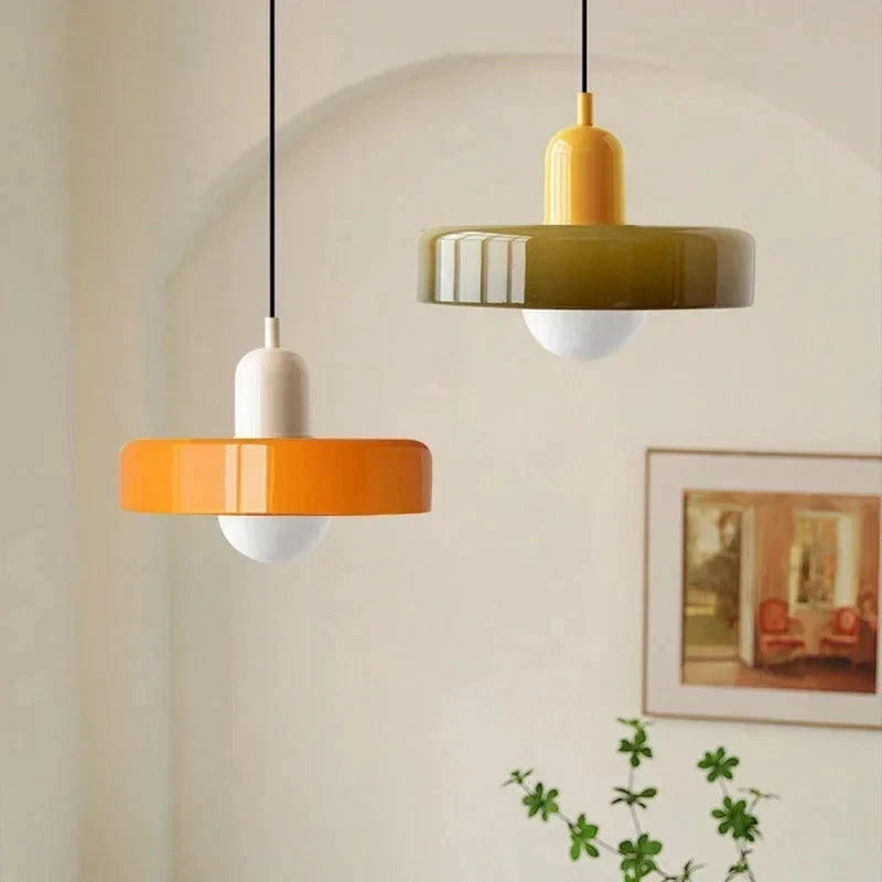 Bauhaus Glass Pendant Chandelier for Stylish Dining Rooms and Cafes