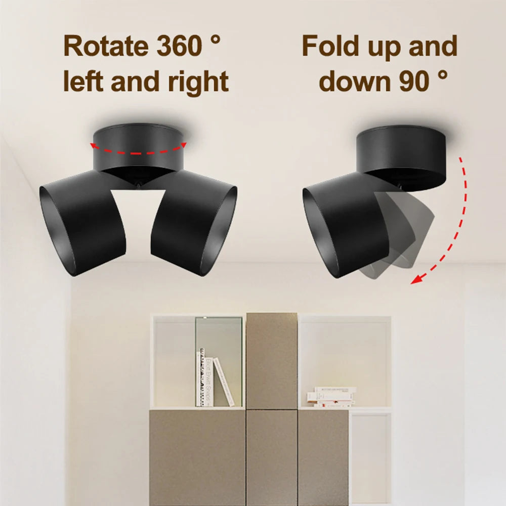 Adjustable LED Downlight with 3 Color Modes for Modern Home Interiors