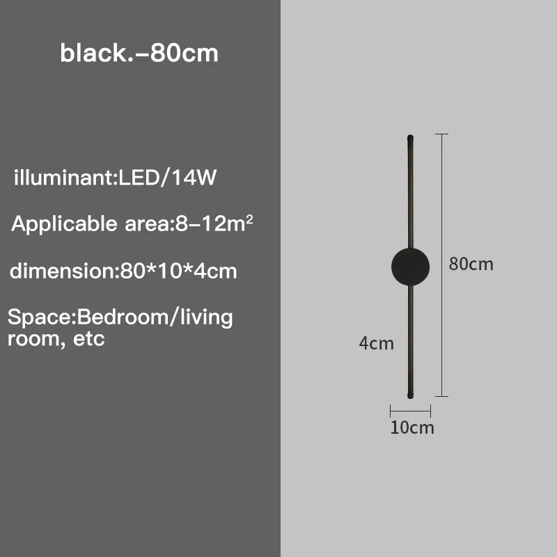 Modern Minimalist LED Wall Light for Bedroom and Hallway Decor