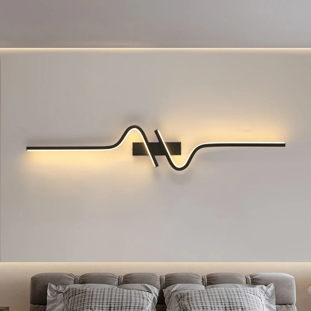 Modern Minimalist LED Wall Sconce for Bedroom and Living Room Lighting