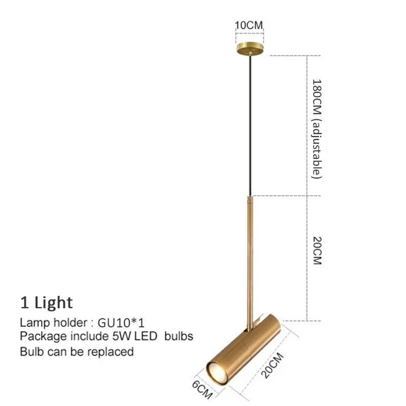 Minimalist LED Pendant Light for Modern Dining Rooms and Kitchen Interiors