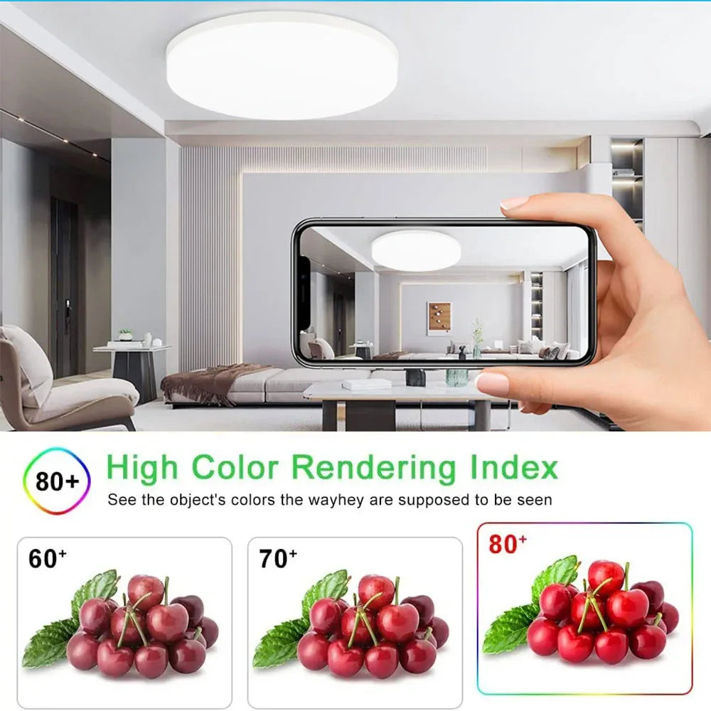 Modern LED Flush Mount Ceiling Light for Kitchens and Hallways