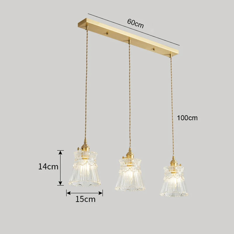 Floral Glass Pendant Light for Modern Dining Rooms and Cafes