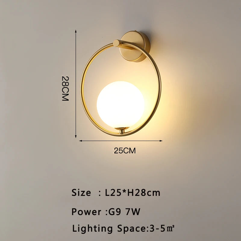 Modern LED Wall Sconce for Living Room and Bedroom Ambient Lighting