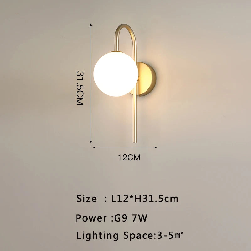 Modern LED Wall Sconce for Living Room and Bedroom Ambient Lighting