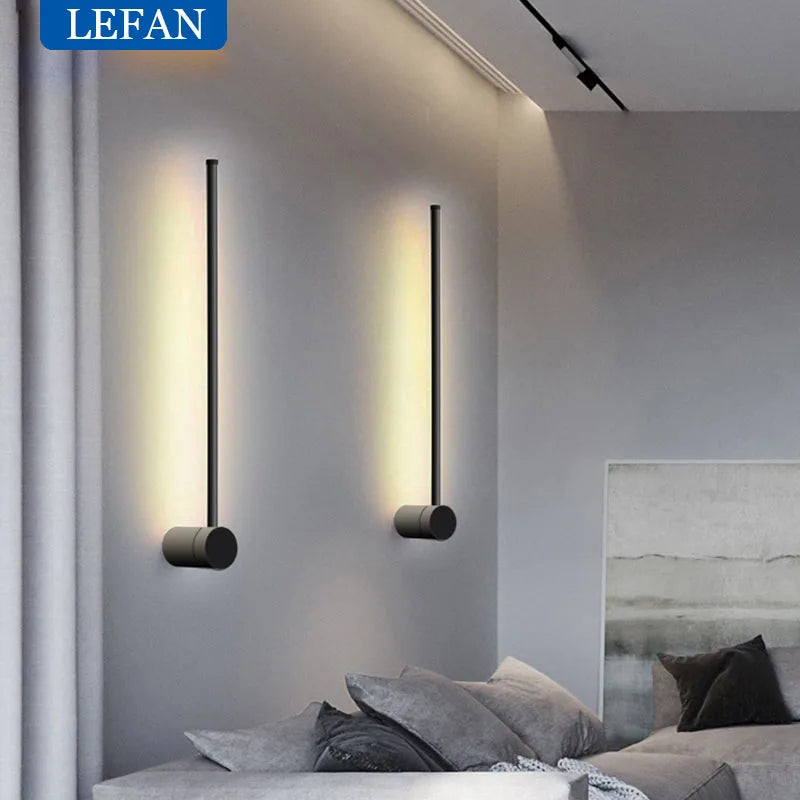 Modern Rotating LED Wall Light for Bedroom and Living Room Accents