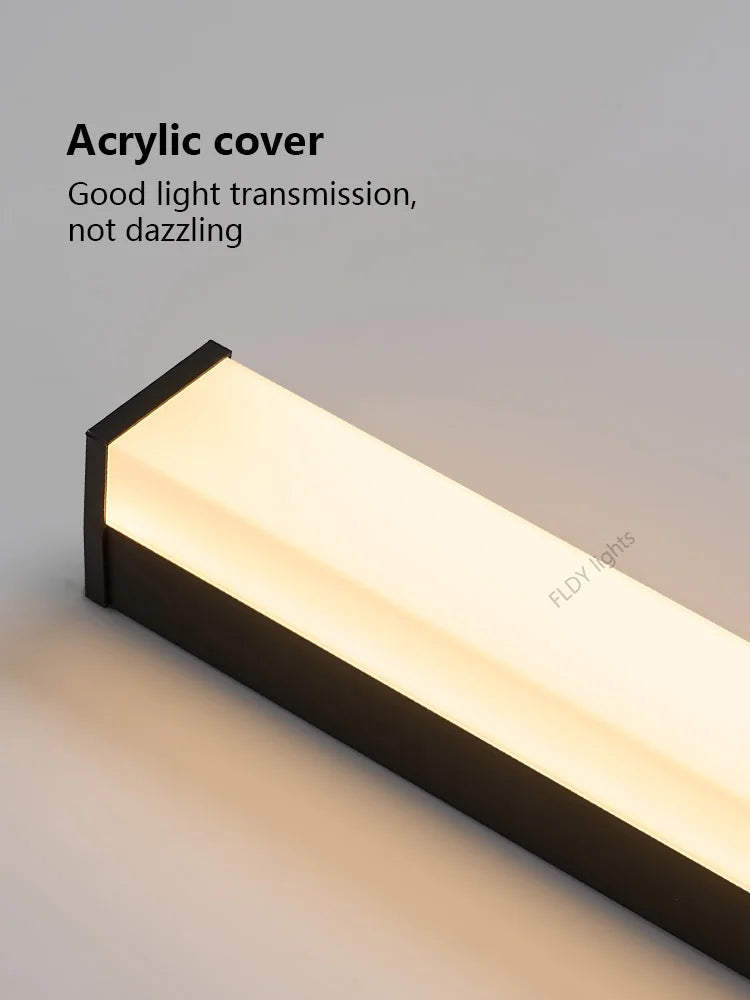 Modern LED Strip Outdoor Wall Light for Garden and Porch Decor