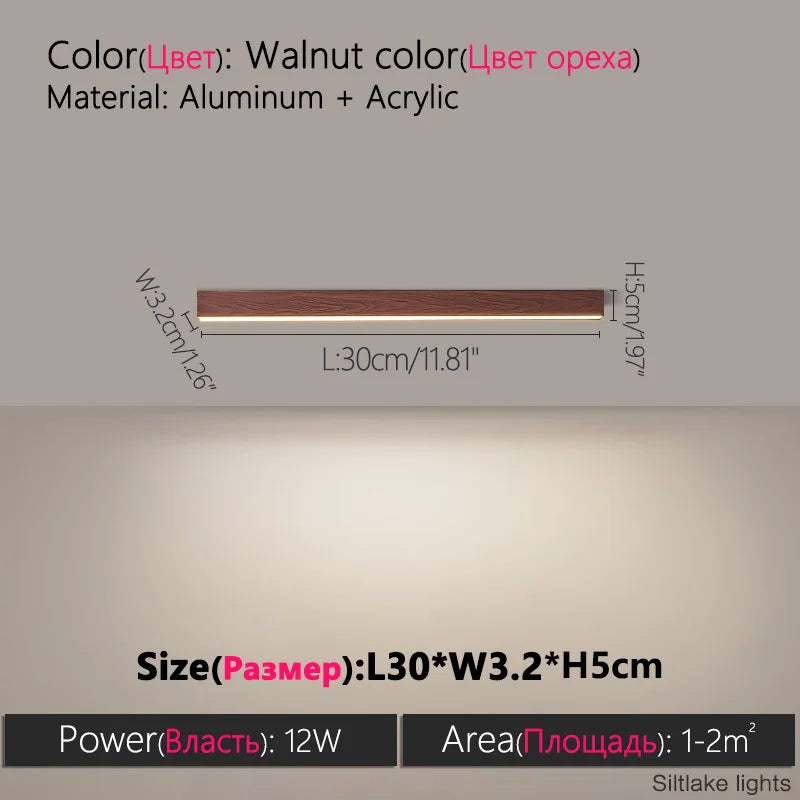 Minimalist LED Linear Ceiling Light for Modern Living Rooms and Offices