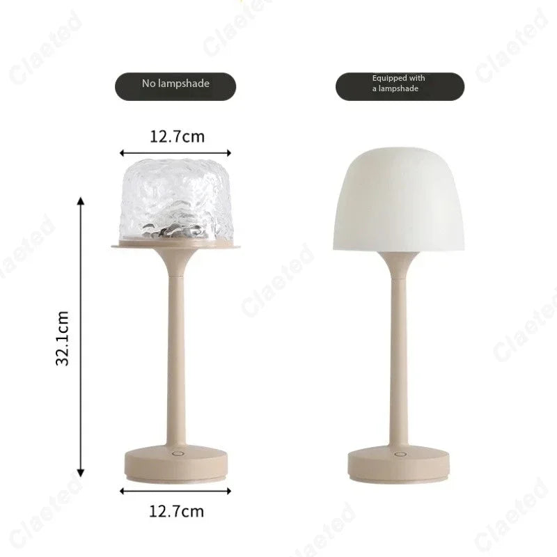 Water Ripple Mushroom Table Lamp for Hotel Bars and Living Room Decor