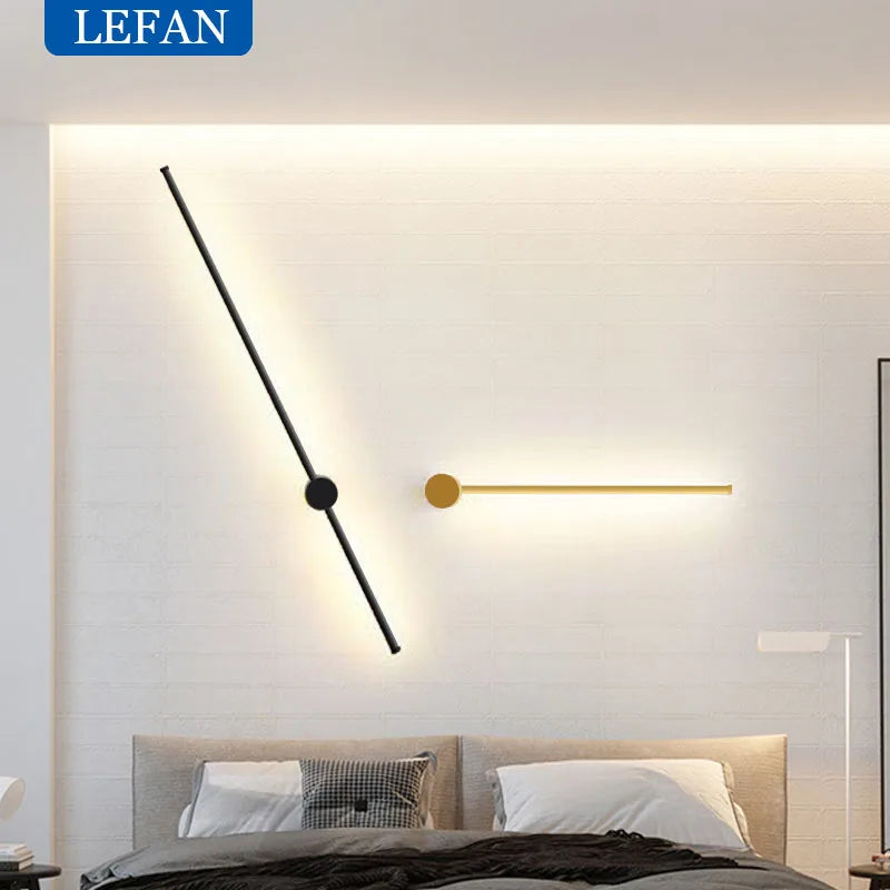 Modern Rotating LED Wall Light for Bedroom and Living Room Accents