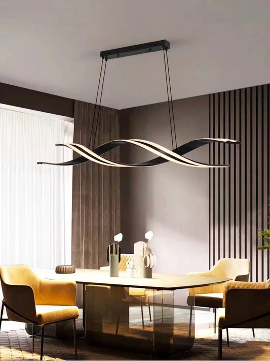 Modern Geometric LED Chandelier for Dining Rooms and Kitchen Lighting
