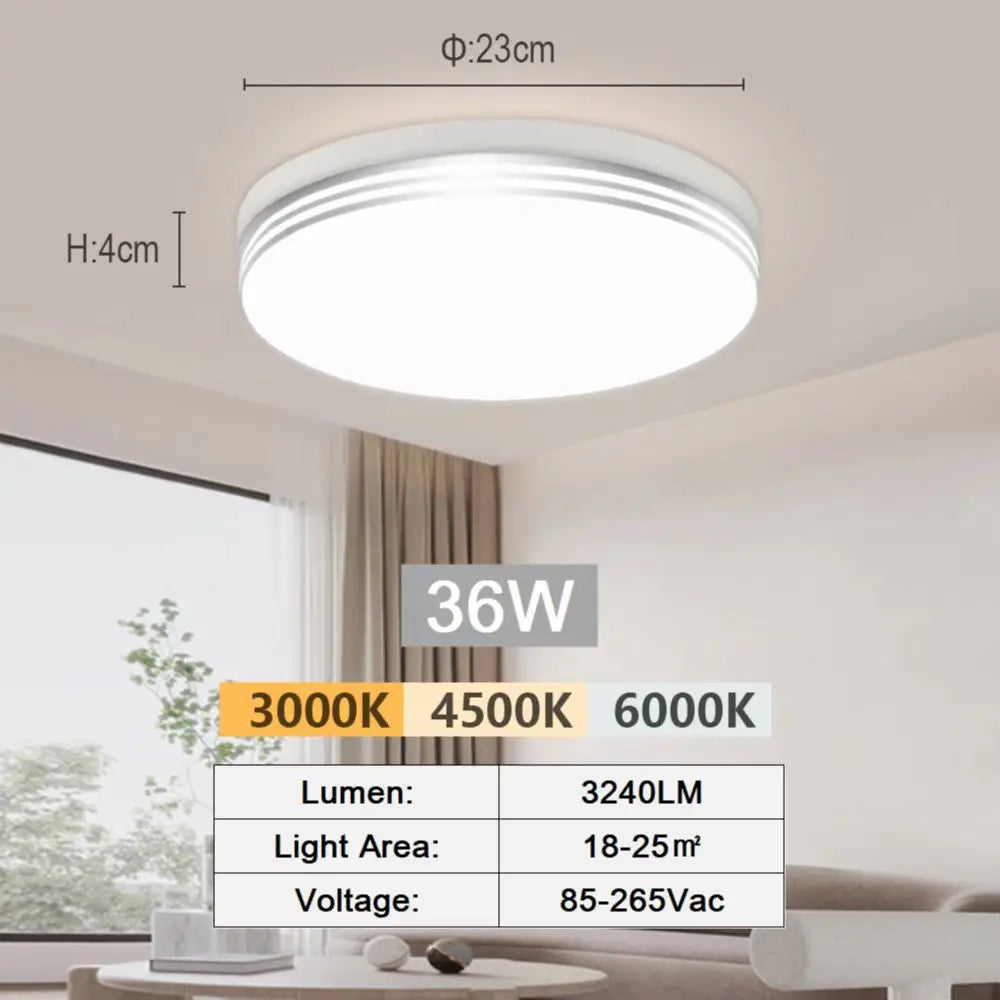 Modern LED Flush Mount Ceiling Light for Kitchens and Hallways