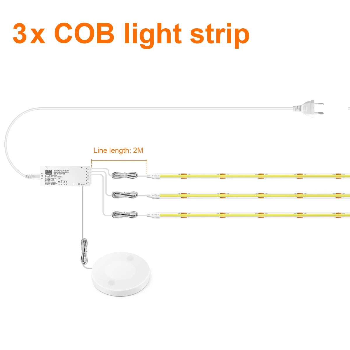 Dimmable LED Wall Accent Light for Modern Shelving and Bedrooms