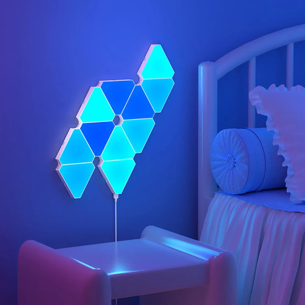 Geometric Smart RGB Wall Light for Modern Office and Bedroom Decor