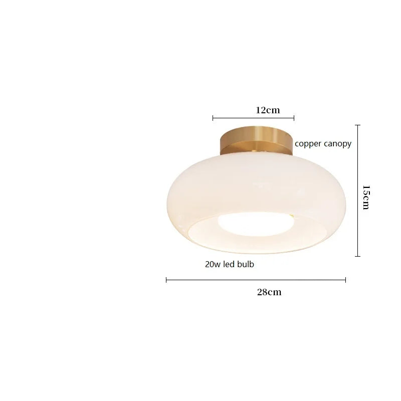 Modern Nordic Glass Pendant Light for Bedroom and Living Room