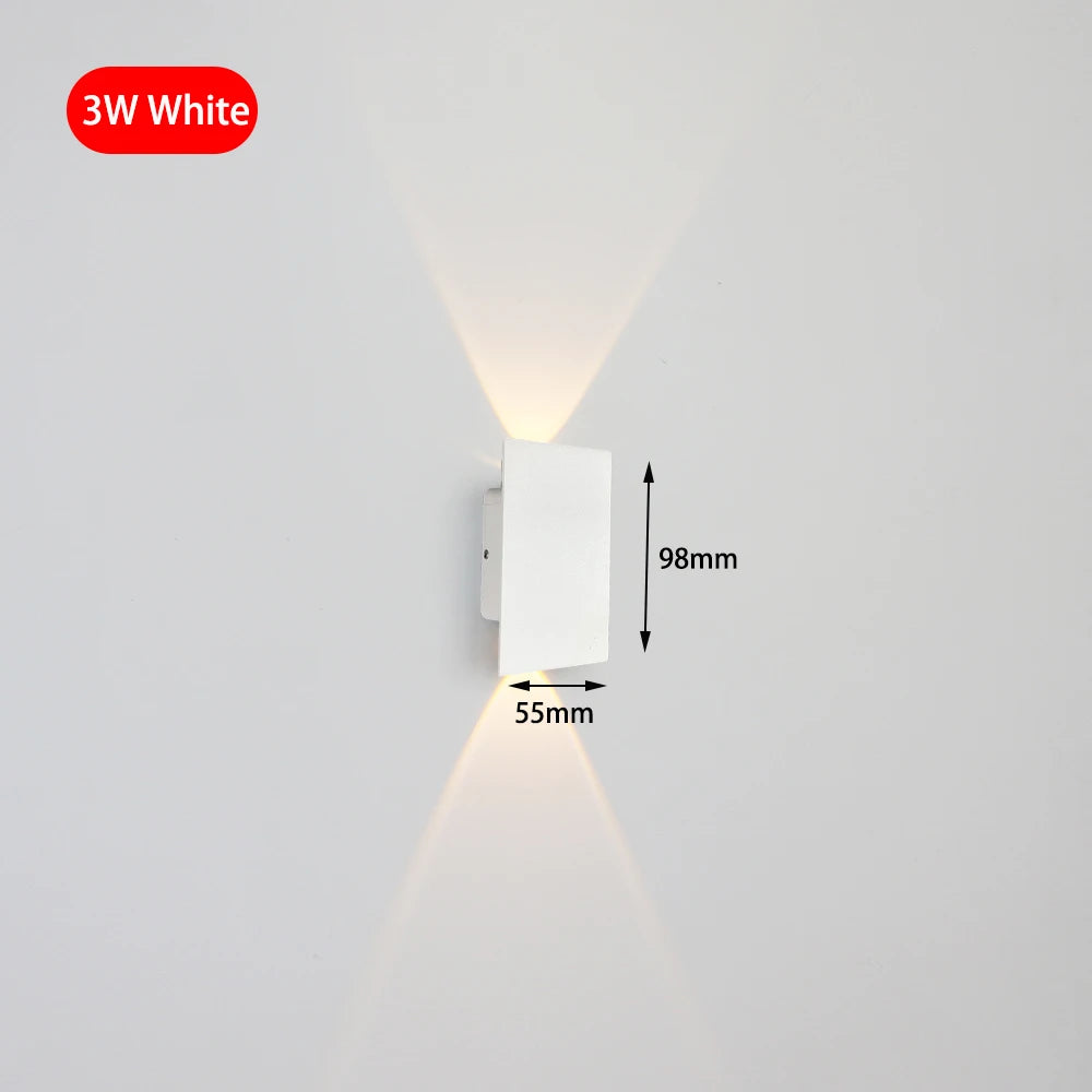 Modern Aluminum Wall Light for Bedrooms Hallways and Contemporary Home Interiors