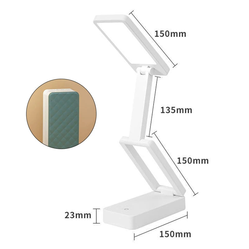 Rechargeable LED Desk Lamp with Eye-Care Technology for Home and Office