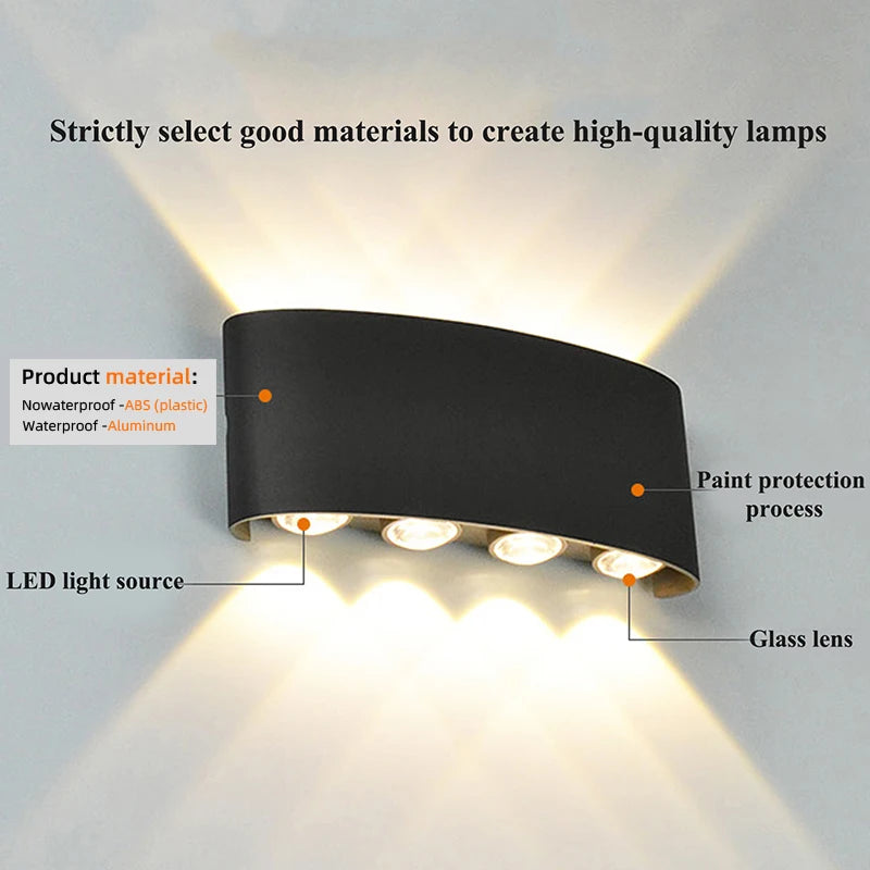Modern LED Wall Sconce for Indoor and Outdoor Architectural Lighting