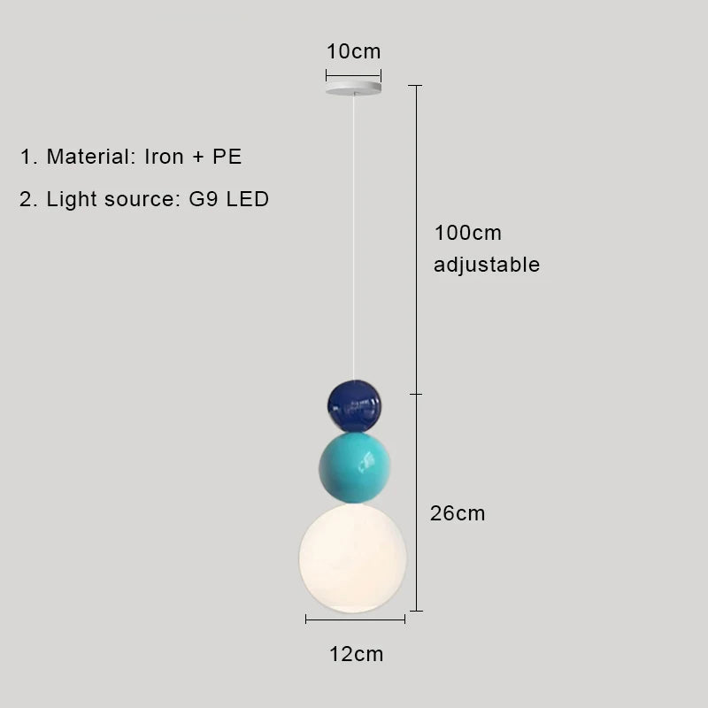 Nordic Cream Pendant Light for Modern Bedroom and Living Room Decor