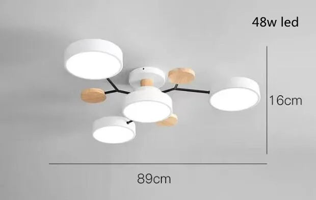 Modern LED Ceiling Chandelier with Adjustable Lighting for Living and Dining Rooms