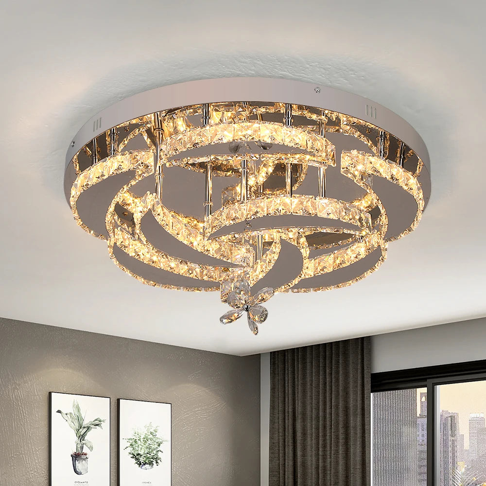 Luxury K9 Crystal Chandelier for Modern Dining Rooms and Living Spaces