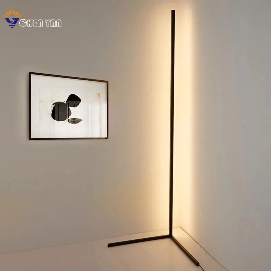 Modern LED Floor Lamp with Music Sync for Living Room Ambiance