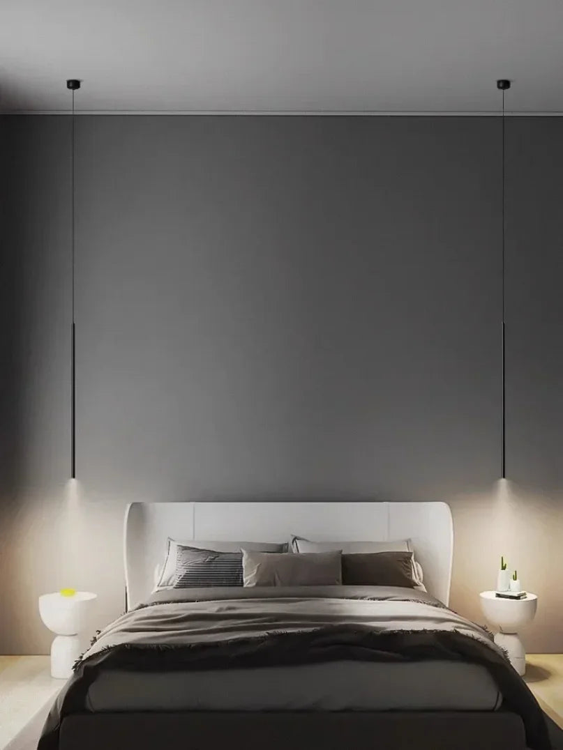 Modern Minimalist LED Pendant Light for Bedroom Bedside and Coffee Bar Decor
