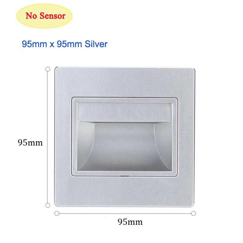 Modern LED Recessed Step Light for Staircases and Hotel Hallways